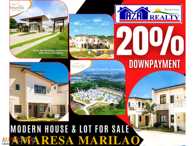 Amaresa Marilao Single Attached House And Lot For Sale in Bulacan