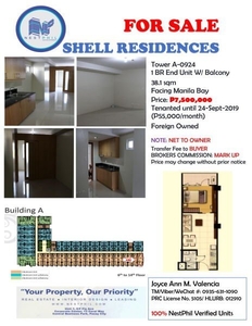 FOR SALE SHELL RESIDENCES