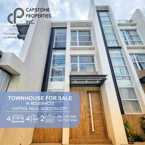 Townhouse For Sale In Capitol Hills, Quezon City