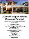 Oakwood Single House with 4 bedrooms, 2 parking lot and 2 toilet and bath