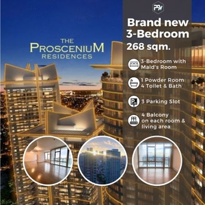 3-Bedroom special unit in Rockwell's The Proscenium Residences for sale