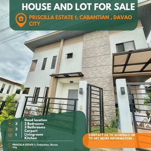 For Sale Fully Furnished 2-Storey House and Lot with Sky View and Balcony, Davao