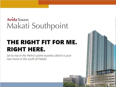 Avida Makati Southpoint near MRT Magallanes Ready for Occupancy PHP 11.2M