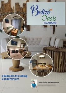 Belize Oasis 2 Bedroom Condominium Unit in Alabang, Muntinlupa City for Sale