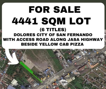 Lot For Sale In San Fernando, Pampanga