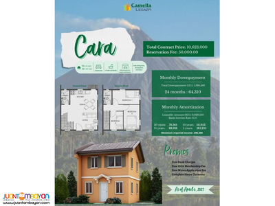 Camella Legazpi - Cara Unit - House & Lot for Sale