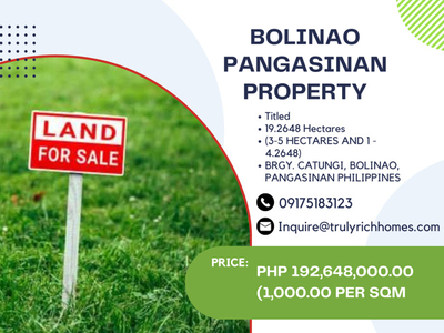 Lot For Sale In Catungi, Bolinao